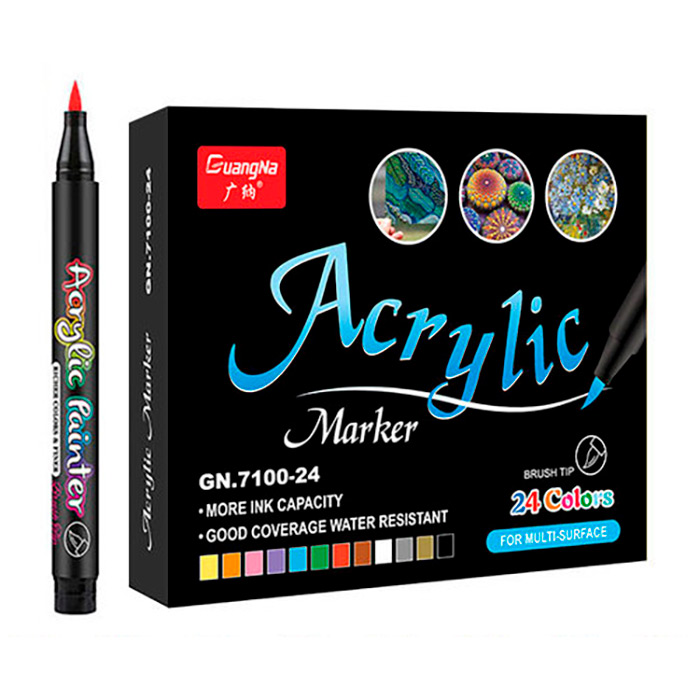 AcrylicMarkers, akrilni markeri (24 kom)