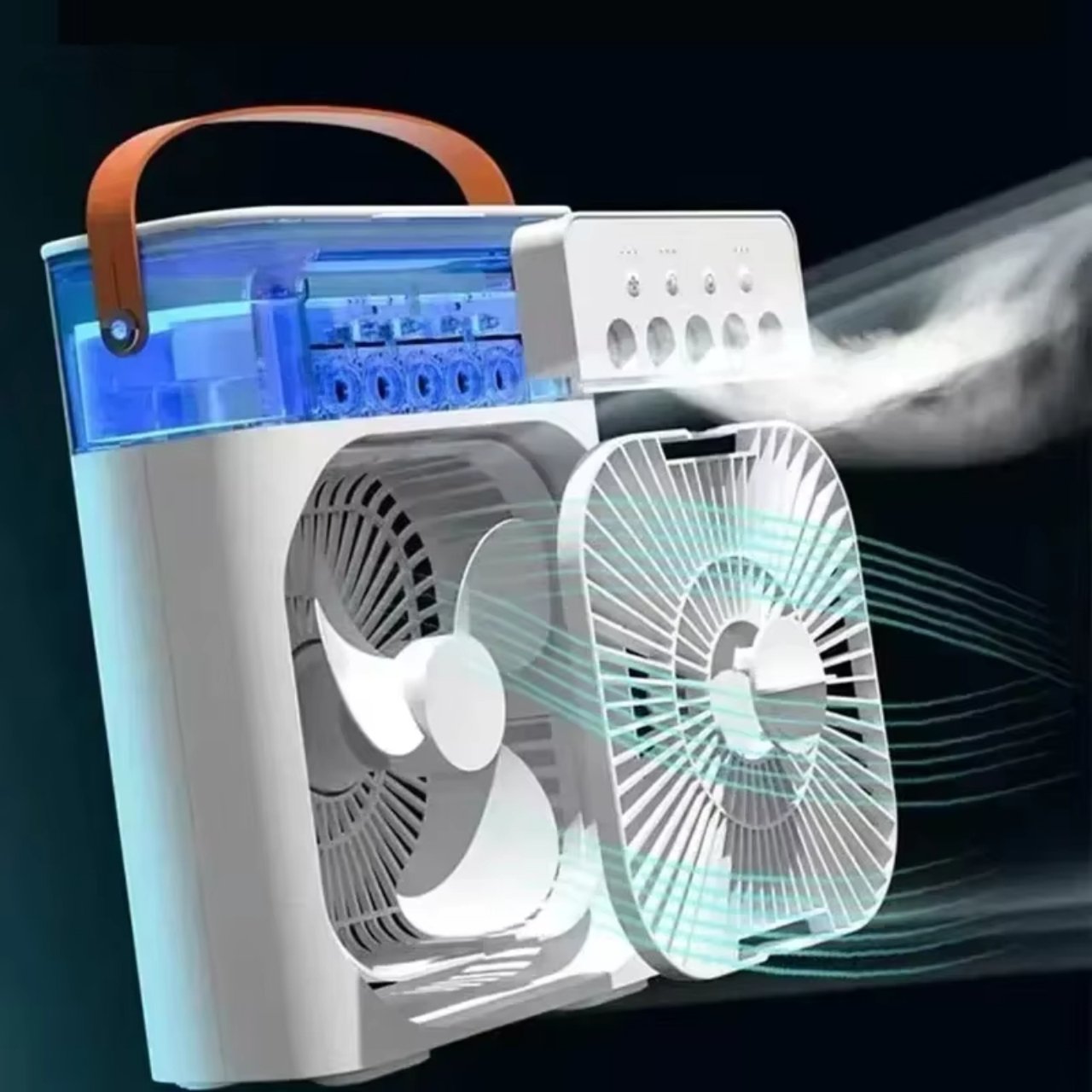 Coolio, prijenosni ventilator 3-u-1 s funkcijom ovlaživača, LED svjetlom i hlađenjem - Image 7