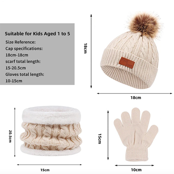 KnittSet, topli zimski set za djecu - Image 2