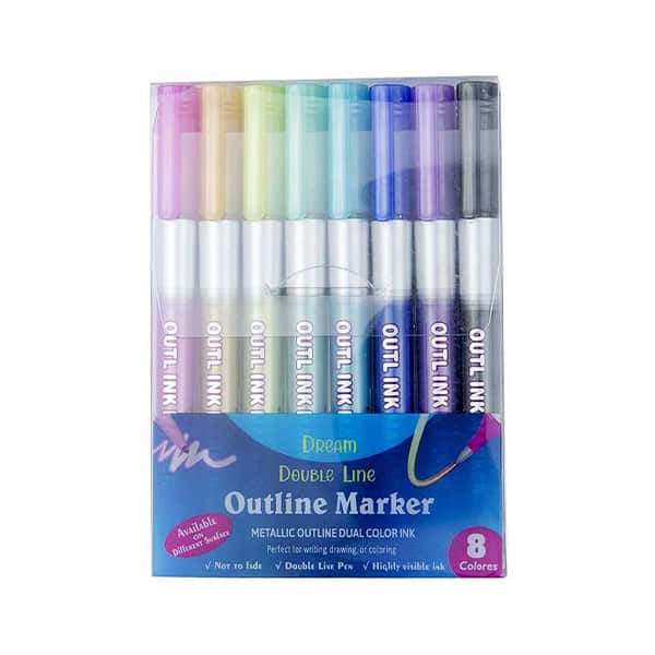 MagicMarkers, 8-dijelni set flomastera koji stvaraju čarobni obris - Image 1