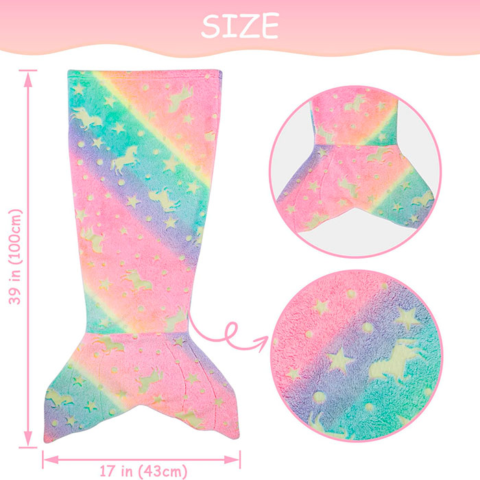 MermaidBlanket, deka za djecu u obliku repa sirene