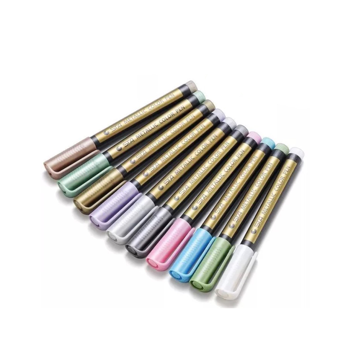 MetallicColorPen, set kreativnih markera od 10 komada - Image 1