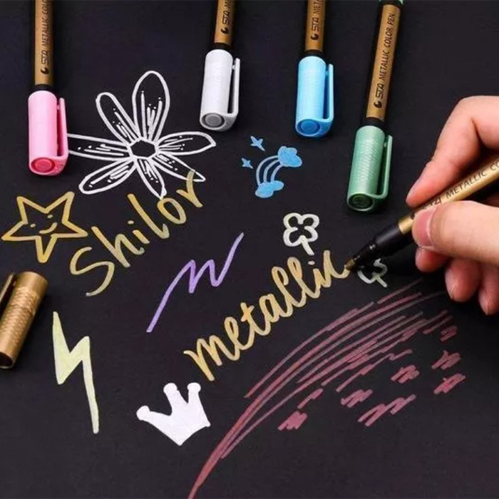 MetallicColorPen, set kreativnih markera od 10 komada - Image 2