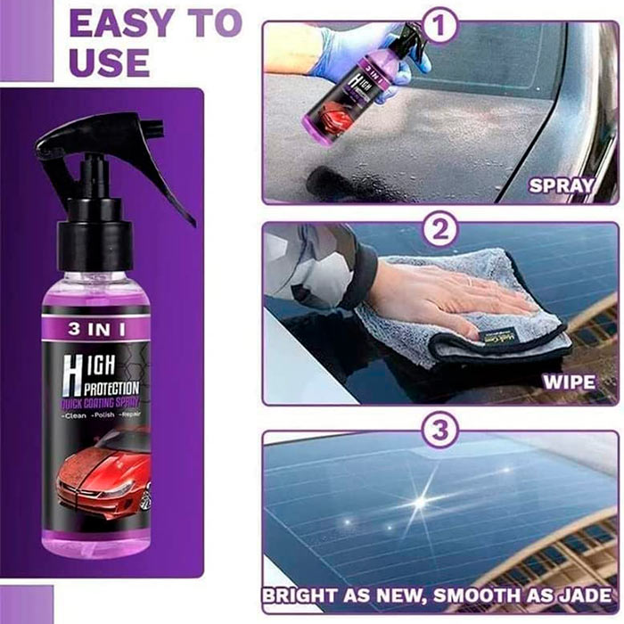 NanoSpray, 3 u 1 zaštitni sprej za automobil - Image 8