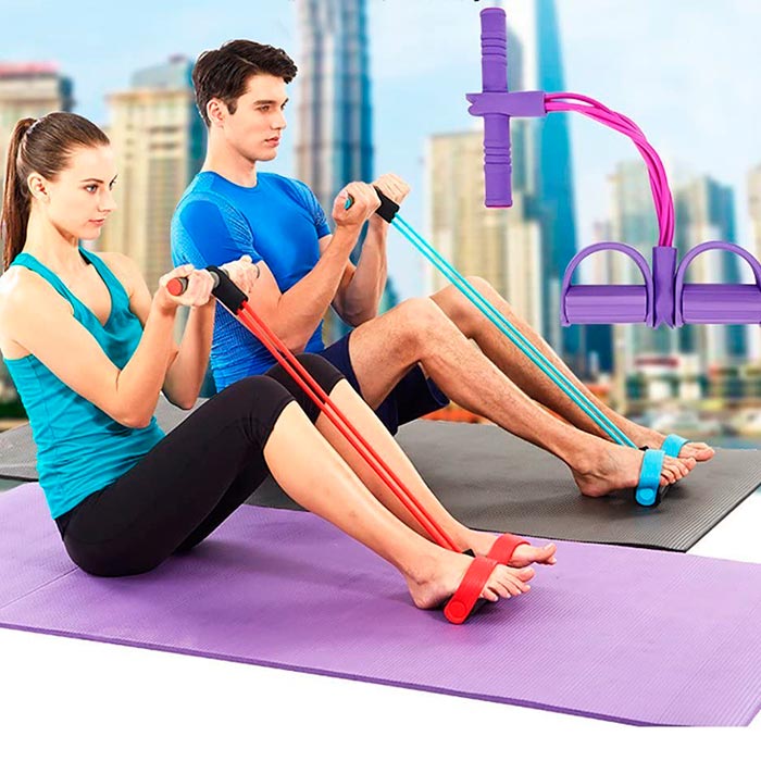 Elastično uže za vježbanje ima meku i udobnu ručku za učinkovit i ugodan trening!