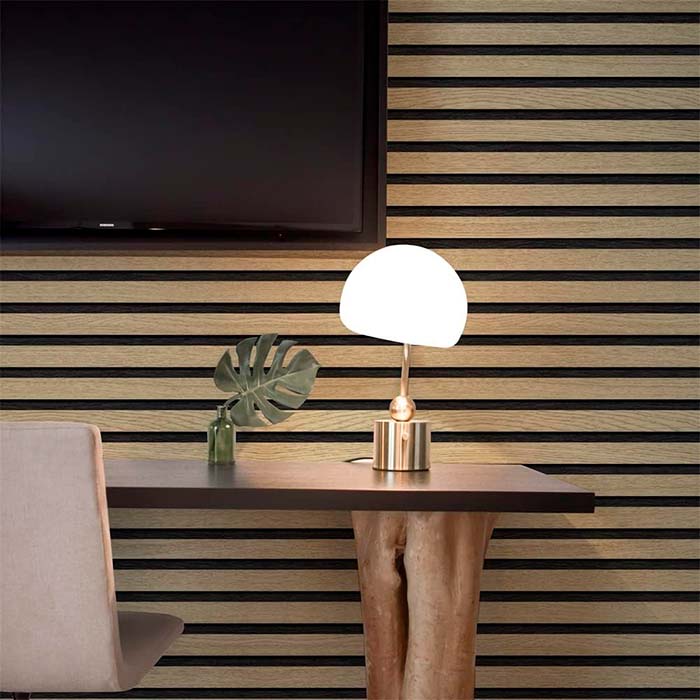 SlatWall, samoljepljiva zidna obloga s izgledom prirodnog drva (300 x 45 cm) - Image 4